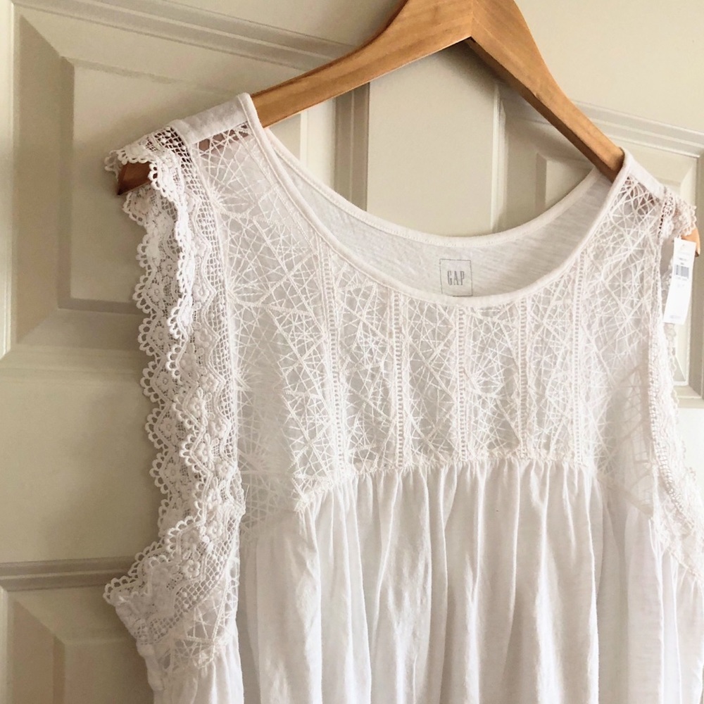 White boho sleeveless top